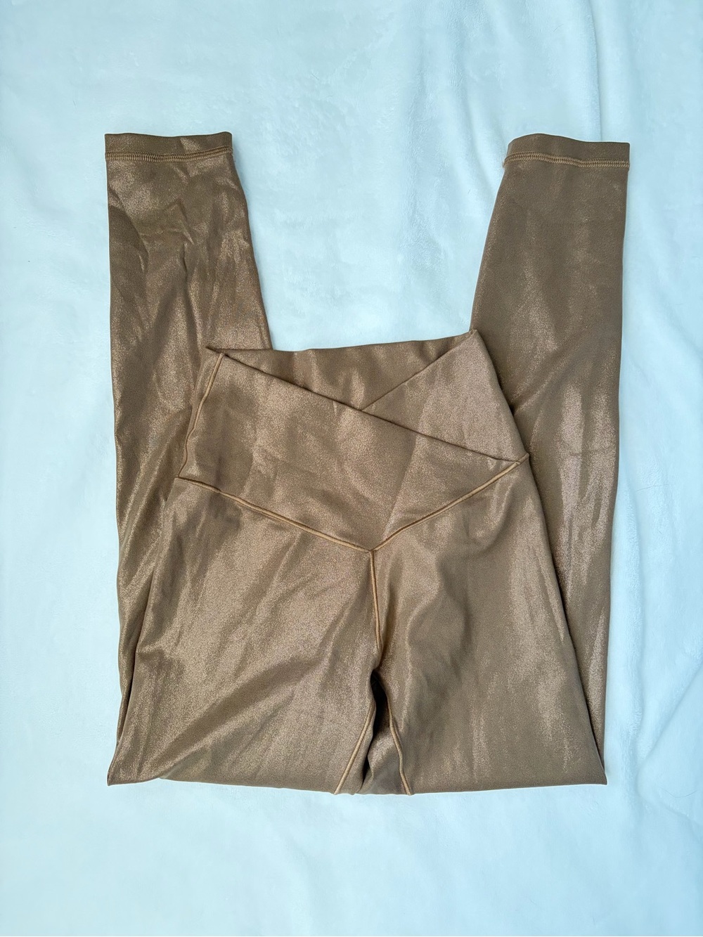 aerie High-Waist Shimmer Gold 7/8 Leggings